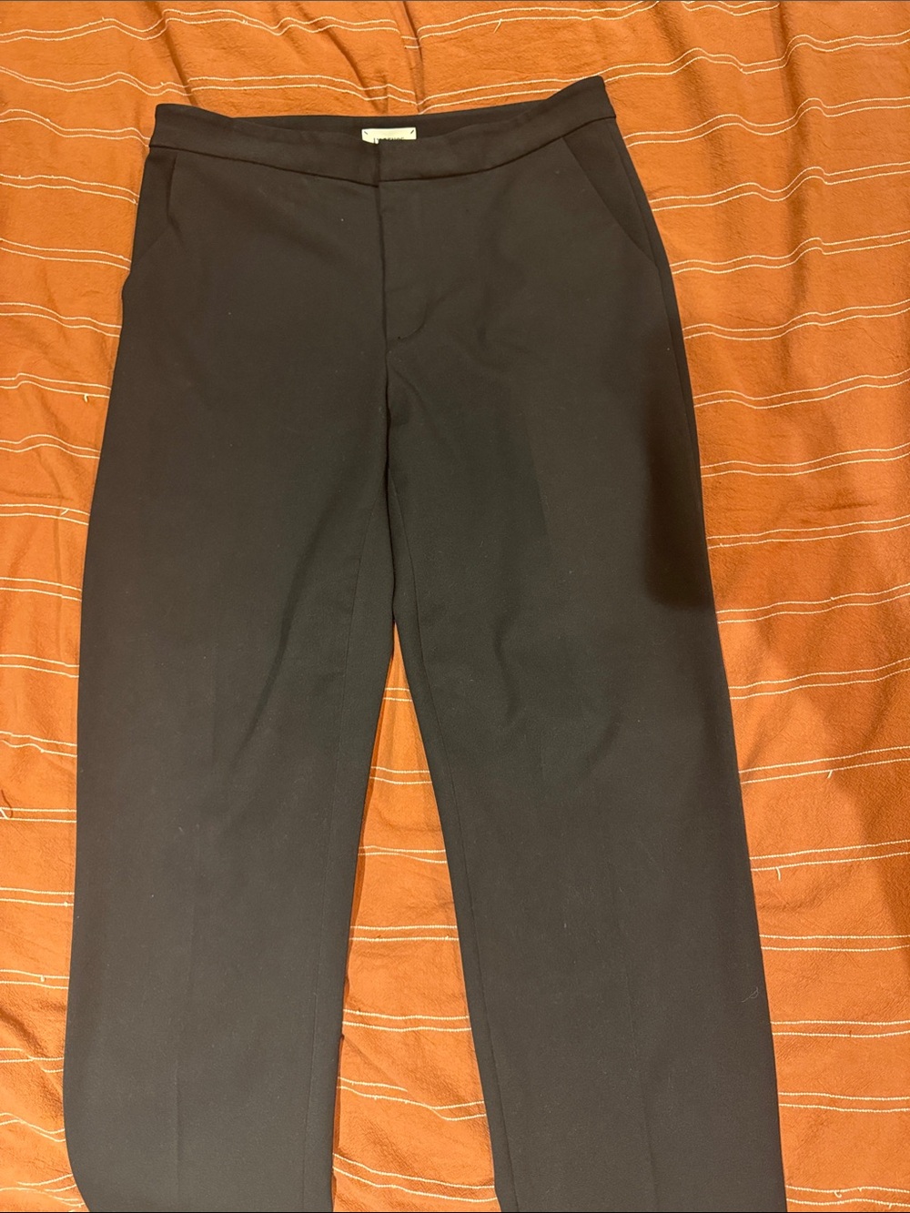 L'AGENCE Black Trousers with Branded Waistband